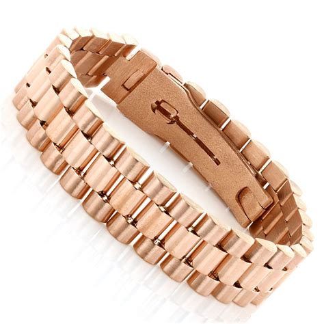 rose gold rolex bracelet